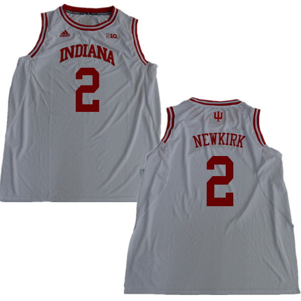 Men #2 Josh Newkirk Indiana Hoosiers College Basketball Jerseys Sale-White